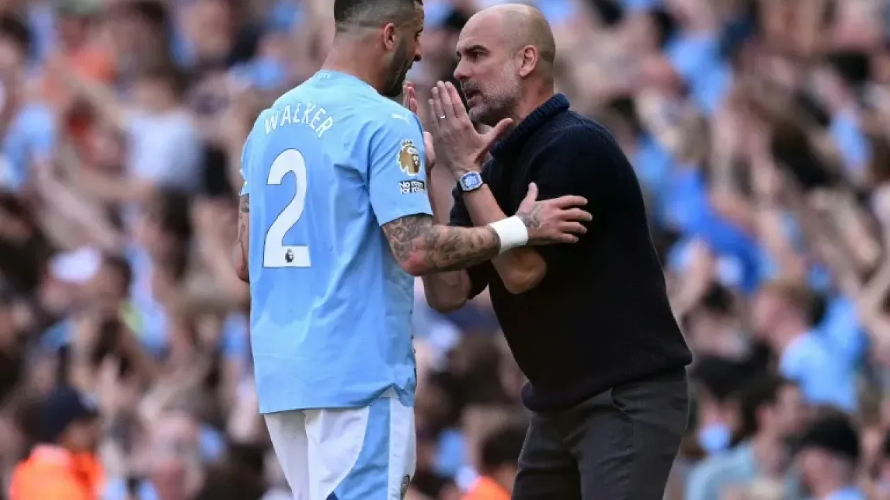 Pep Guardiola hailed Kyle Walker's legacy at Man City (Oli SCARFF)