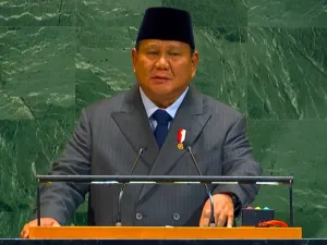 Presiden Prabowo di KTT PBB soal Solusi Dua Negara Palestina-Israel. (YouTube UN TV)