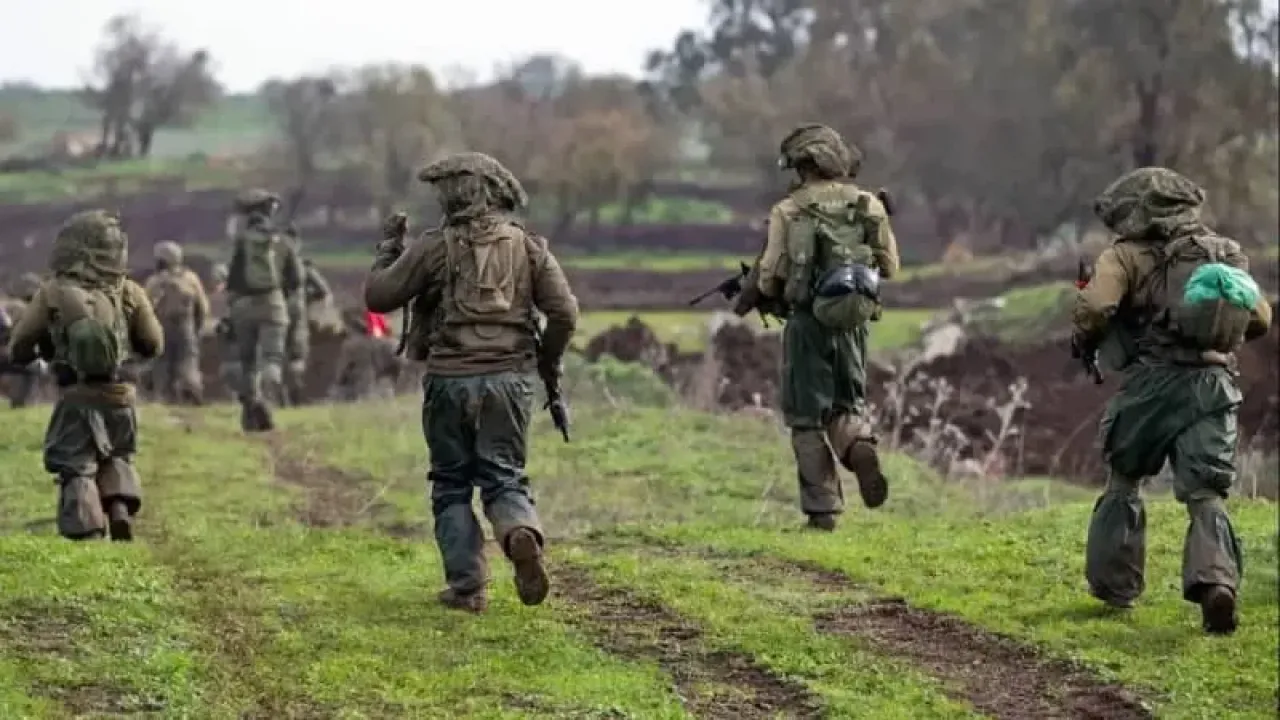 Reservist exercise in the North. January 17, 2024 (photo credit: IDF SPOKESPERSON UNIT, image processing)