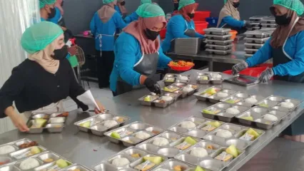 Salah satu dapur MBG di Kota Malang, Jawa Timur. 