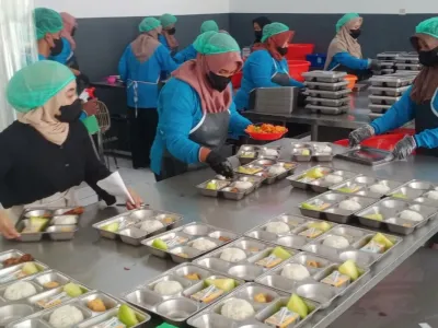 Salah satu dapur MBG di Kota Malang, Jawa Timur. 