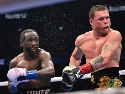 Terence Crawford comfortably beat Canelo Alvarez earlier this month (AP)
