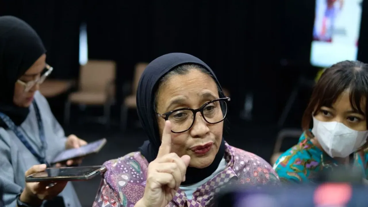 Wakil Kepala BGN Nanik S Deyang saat ditemui di Gedung BGN, Jakarta Pusat, Jumat (26/9/2025). 