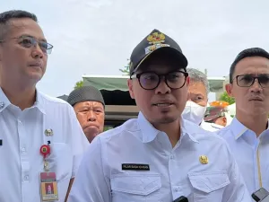 Wakil Wali Kota Tangsel, Pilar Saga Ichsan saat ditemui di Pasar Ceger, Pondok Aren, Kota Tangsel.