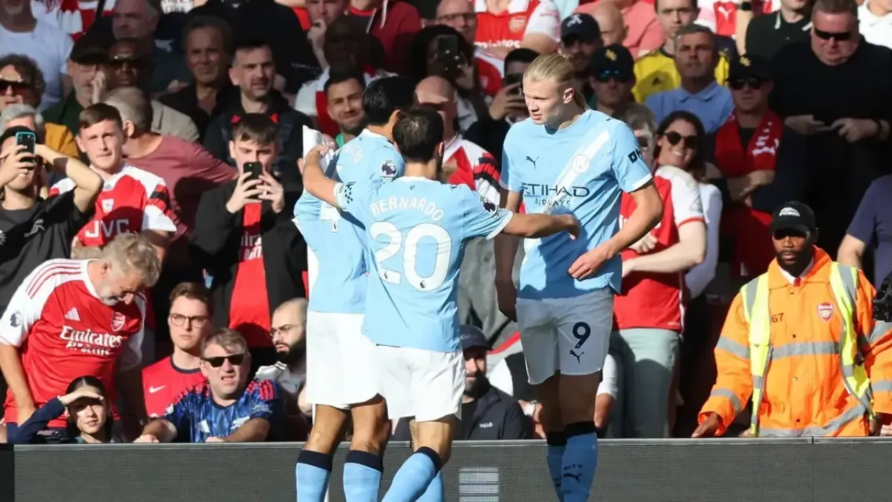 What Erling Haaland repeatedly shouted at Tijjani Reijnders before Arsenal goal