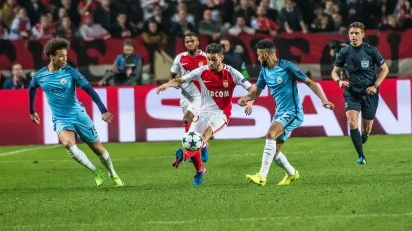 Which players have played for AS Monaco and Manchester City?