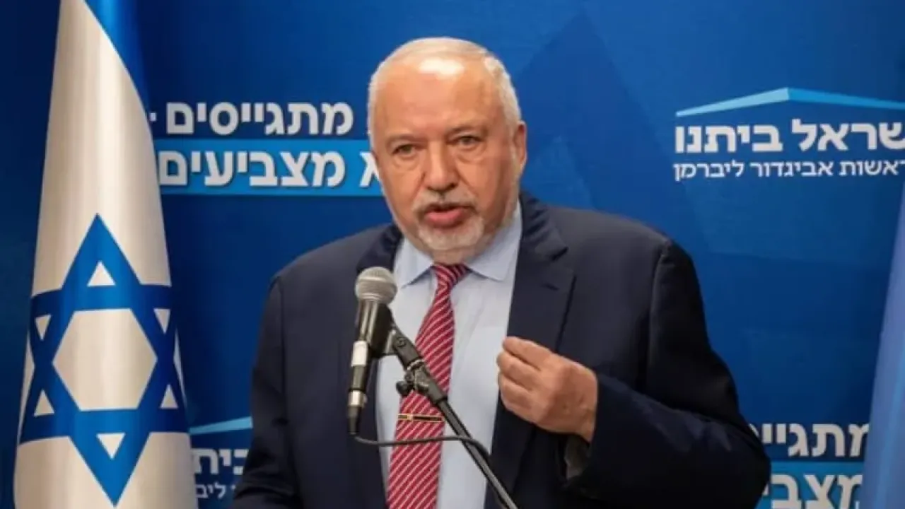 Yisrael Beytenu chair MK Avigdor Liberman speaks at the Knesset, in Jerusalem, Israel, June 9, 2025 (credit: CHEN SHIMMEL/THE JERUSALEM POST)
