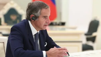 Rafael Grossi, Director General of the International Atomic Energy Agency (IAEA), looks on during a meeting with Russia&#39;s President Vladimir Putin(not pictured) during a meeting at the Kremlin. Sofya Sandurskaya/TASS via ZUMA Press/dpa