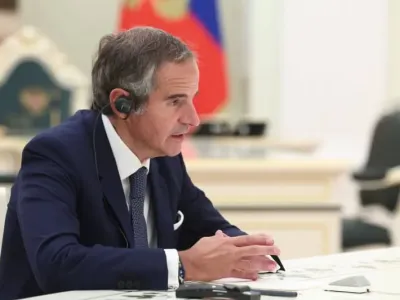 Rafael Grossi, Director General of the International Atomic Energy Agency (IAEA), looks on during a meeting with Russia&#39;s President Vladimir Putin(not pictured) during a meeting at the Kremlin. Sofya Sandurskaya/TASS via ZUMA Press/dpa