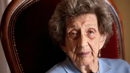 Camille Senon was 20 years old when the Third Reich's elite SS unit marched into Oradour, killing 642 villagers, including all of her family (PASCAL LACHENAUD)