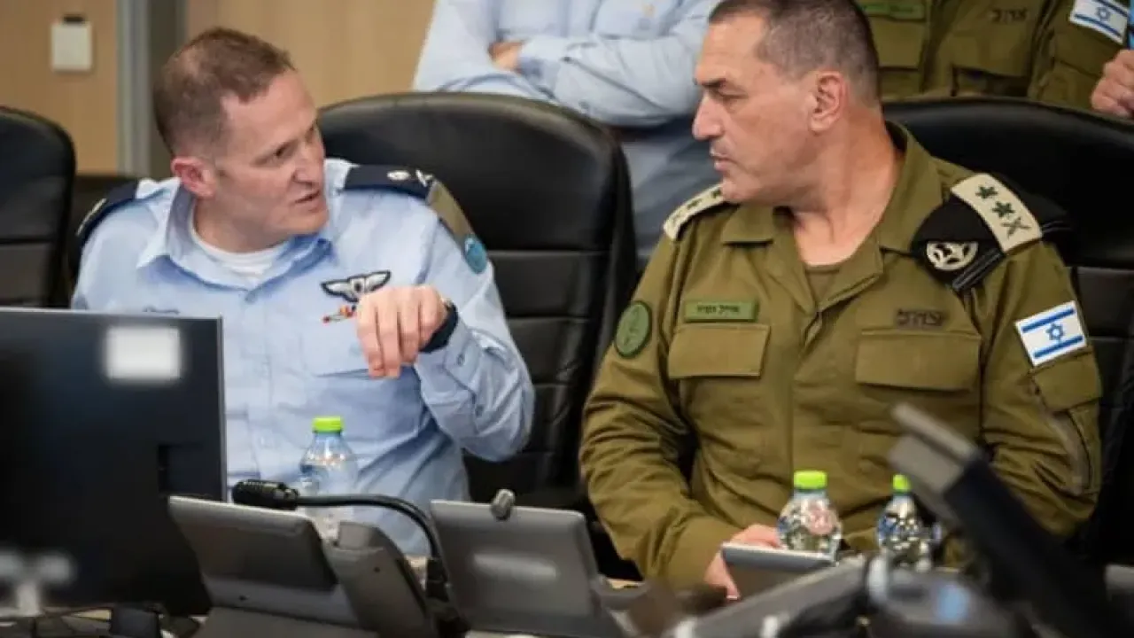 Israeli Air Force chief Tomer Bar and IDF chief Eyal Zamir seen in operational assessments during the war with Iran, June 13, 2025 (credit: IDF SPOKESPERSON'S UNIT)