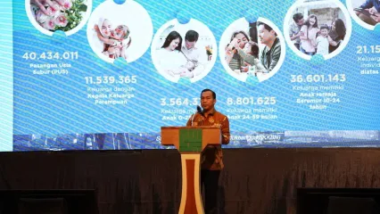 Menteri Kependudukan dan Pembangunan Keluarga/Kepala BKKBN Wihaji dalam pembukaan Young Health Summit (YHS) 2025 bertajuk ?Stay Fit, Stay Lit!? di Universitas Yarsi, Jakarta, Selasa (30/9/2025).