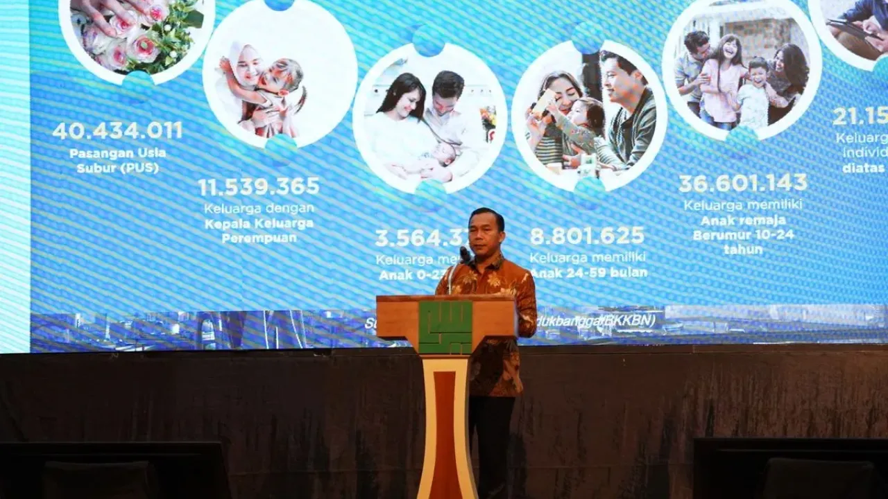 Menteri Kependudukan dan Pembangunan Keluarga/Kepala BKKBN Wihaji dalam pembukaan Young Health Summit (YHS) 2025 bertajuk ?Stay Fit, Stay Lit!? di Universitas Yarsi, Jakarta, Selasa (30/9/2025).