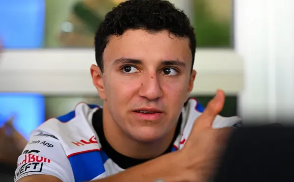 Isack Hadjar of France and Visa Cash App Racing Bulls looks on during previews ahead of the F1 Grand Prix of Singapore at Marina Bay Street Circuit on October 02, 2025 in Singapore, Singapore