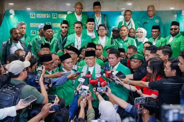Muktamar X Partai Persatuan Pembangunan (PPP) memutuskan Muhamad Mardiono sebagai Ketua Umum PPP secara aklamasi di kawasan Ancol Jakarta, Sabtu (27/09/2025).
