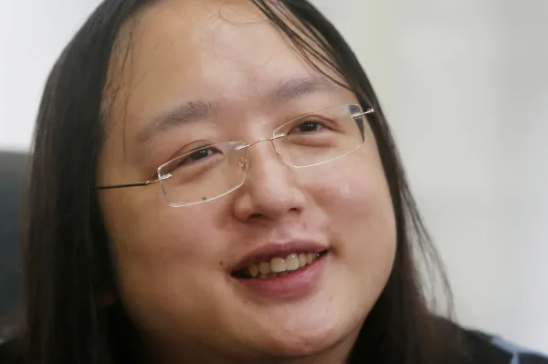 FILE -Taiwan's Digital Minister Audrey Tang speaks during an interview with The Associated Press in Taipei, Taiwan, Dec. 10, 2020. (AP Photo/Chiang Ying-ying, File)(ASSOCIATED PRESS)