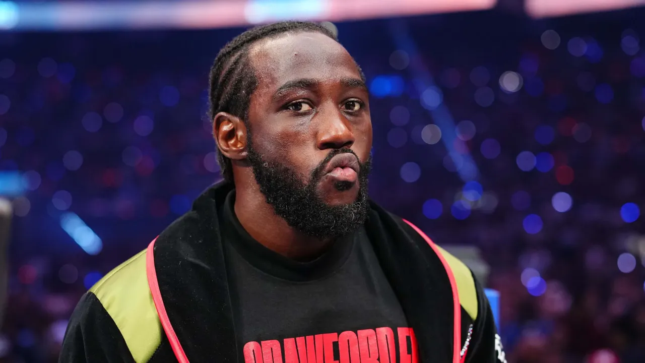 LAS VEGAS, NEVADA - SEPTEMBER 13: Terence Crawford stands in the ring prior to the Undisputed & Ring Magazine Super Middleweight Championship against Canelo Alvarez (not pictured) at Allegiant Stadium on September 13, 2025 in Las Vegas, Nevada. (Photo by Chris Unger/TKO Worldwide LLC via Getty Images)