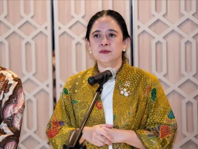 Ketua Dewan Perwakilan Rakyat (DPR) RI Puan Maharani dalam rapat paripurna khusus yang digelar di Gedung Nusantara II Kompleks Parlemen, Senayan, Jakarta, Kamis (2/10/2025).
