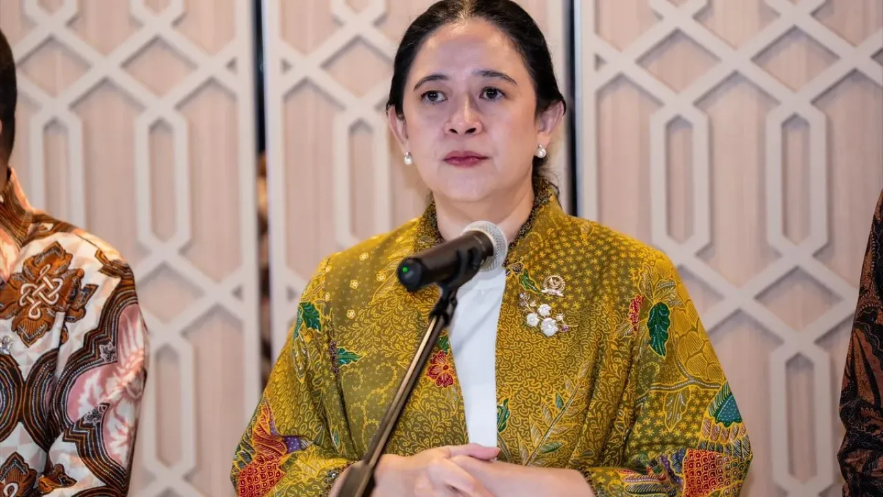 Ketua Dewan Perwakilan Rakyat (DPR) RI Puan Maharani dalam rapat paripurna khusus yang digelar di Gedung Nusantara II Kompleks Parlemen, Senayan, Jakarta, Kamis (2/10/2025).
