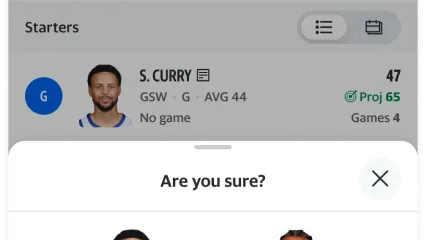 When you bench a player, any points they scored before being benched won’t count toward your weekly total.
