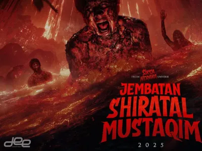 Poster film Jembatan Shiratal Mustaqim.