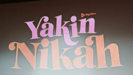 Peluncuran poster dan trailer film Yakin Nikah di Plaza Senayan XXI, Selasa (9/9/2025).