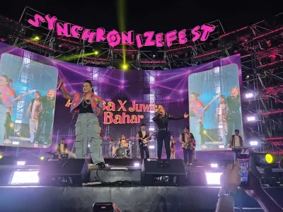 Penampilan Anisa dan Juwita Bahar dalam Synchronize Fest 2025