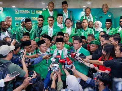 Muktamar X Partai Persatuan Pembangunan (PPP) memutuskan Muhamad Mardiono sebagai Ketua Umum PPP secara aklamasi di kawasan Ancol Jakarta, Sabtu (27/09/2025).
