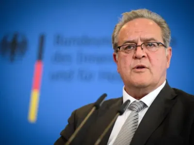 German Federal Police President Dieter Romann comments on the situation at the German borders at a press conference at the Federal Ministry of the Interior. Bernd von Jutrczenka/dpa