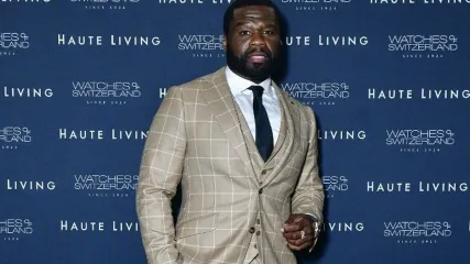 Curtis Jackson atau yang lebih dikenal sebagai 50 Cent menghadiri acara Haute Living Celebration of 50 Cent With Watches Of Switzerland di New York City, pada 21 Oktober 2020.