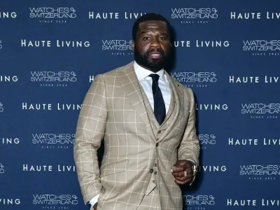 Curtis Jackson atau yang lebih dikenal sebagai 50 Cent menghadiri acara Haute Living Celebration of 50 Cent With Watches Of Switzerland di New York City, pada 21 Oktober 2020.