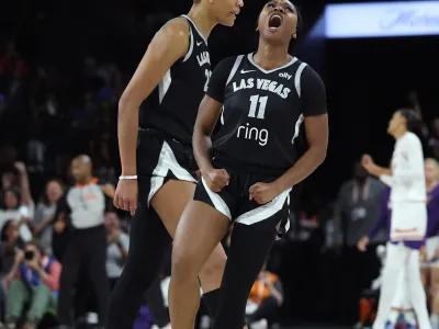 A’ja Wilson and Dana Evans.