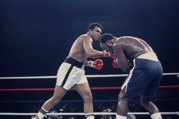 Ali vs Frazier 3 played out in the Philippines on the morning of 1 October 1975 (Getty)