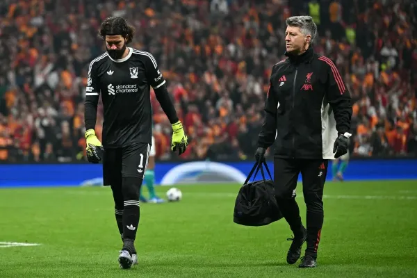 Alisson’s injury is a fresh concern for Liverpool (AFP via Getty Images)