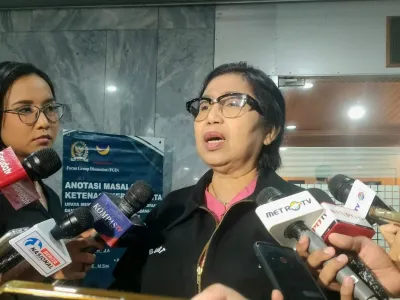 Anggota Komisi IX DPR RI Irma Suryani Chaniago saat ditemui di Gedung DPR RI, Senin (29/9/2025).