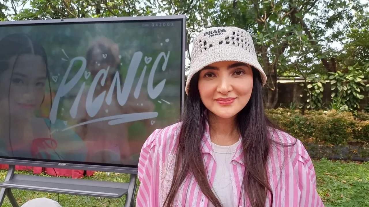 Ashanty saat ditemui di peluncuran video musik Arsy Hermansyah di Kelapa Gading Club, Jakarta Utara, Sabtu (13/9/2025).