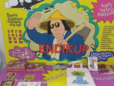 Boxset Album ENDIKUP di JICAF 2025 di The Space Senayan City, Jakarta Pusat, Rabu (1/10/2025).