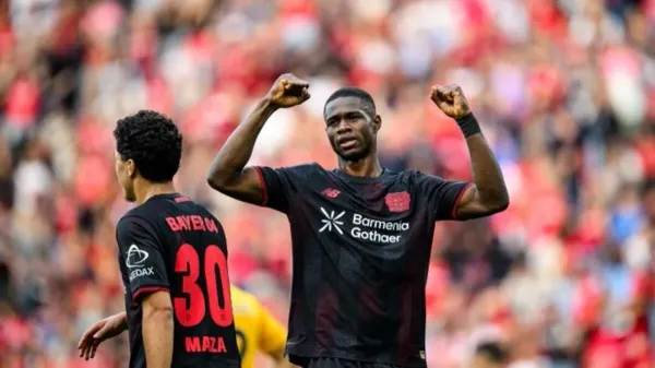 Christian Kofane Tore Pertama di Liga Champions Untuk Bayer Leverkusen (1)