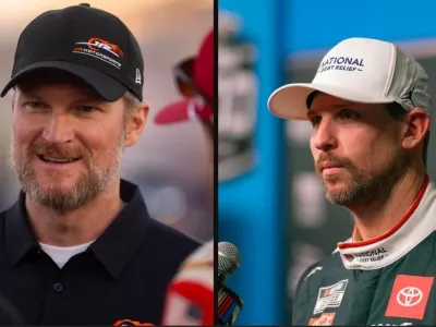 Denny Hamlin dan Bubba Wallace Terlibat Insiden di Kansas Speedway