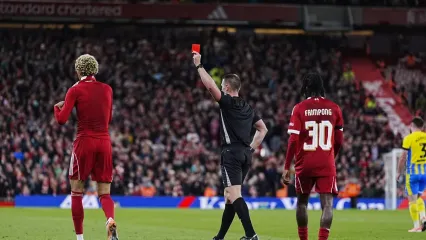 Ekitike has apologised for his needless red card against Southampton (PA Wire)