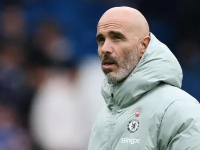 Enzo Maresca looks rueful