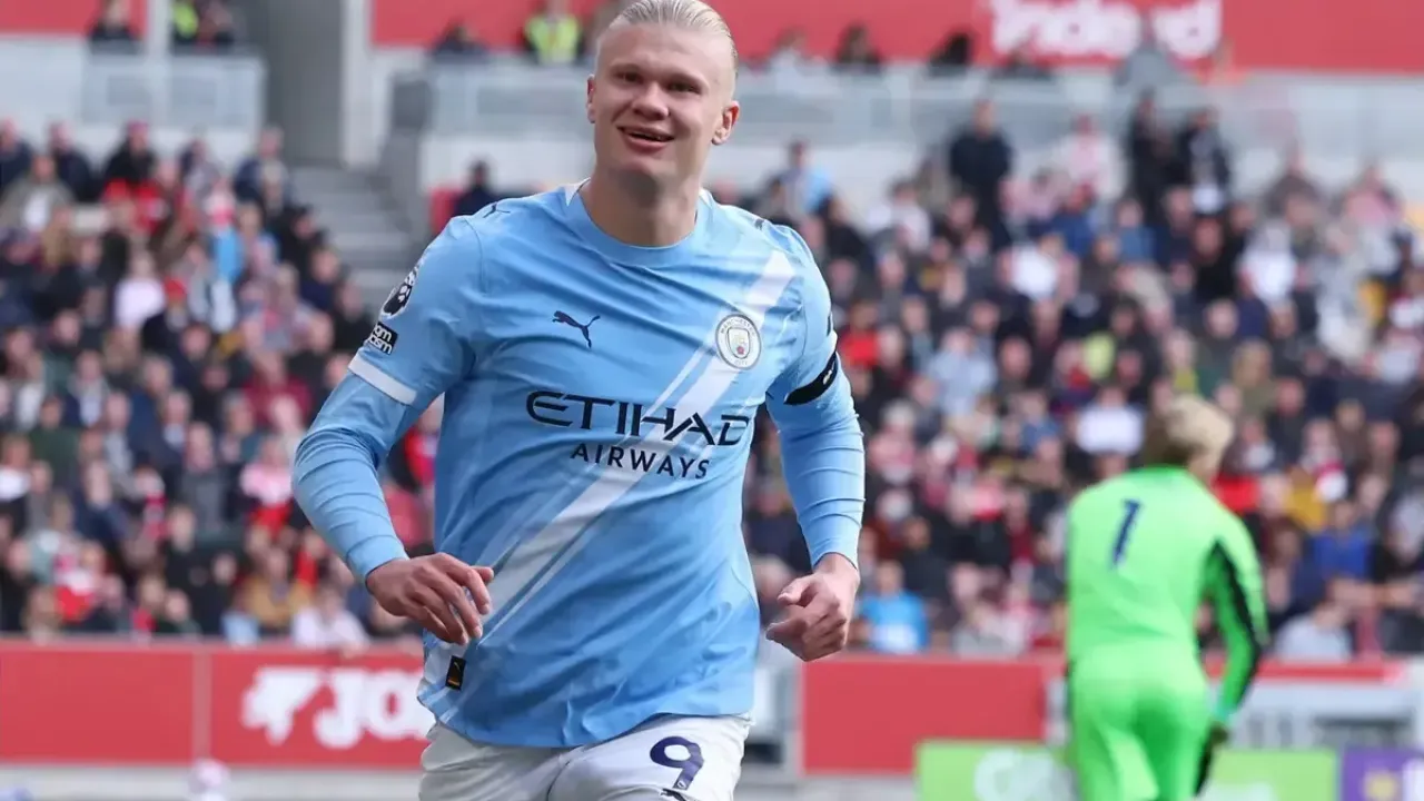 Erling Haaland makes Premier League history after bagging Manchester City opener against Brentford