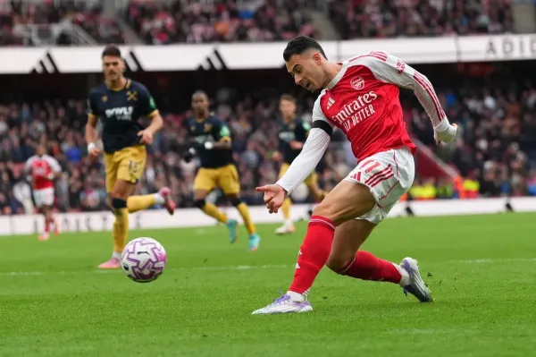Gabriel Martinelli also made an impact as a sub (AP)
