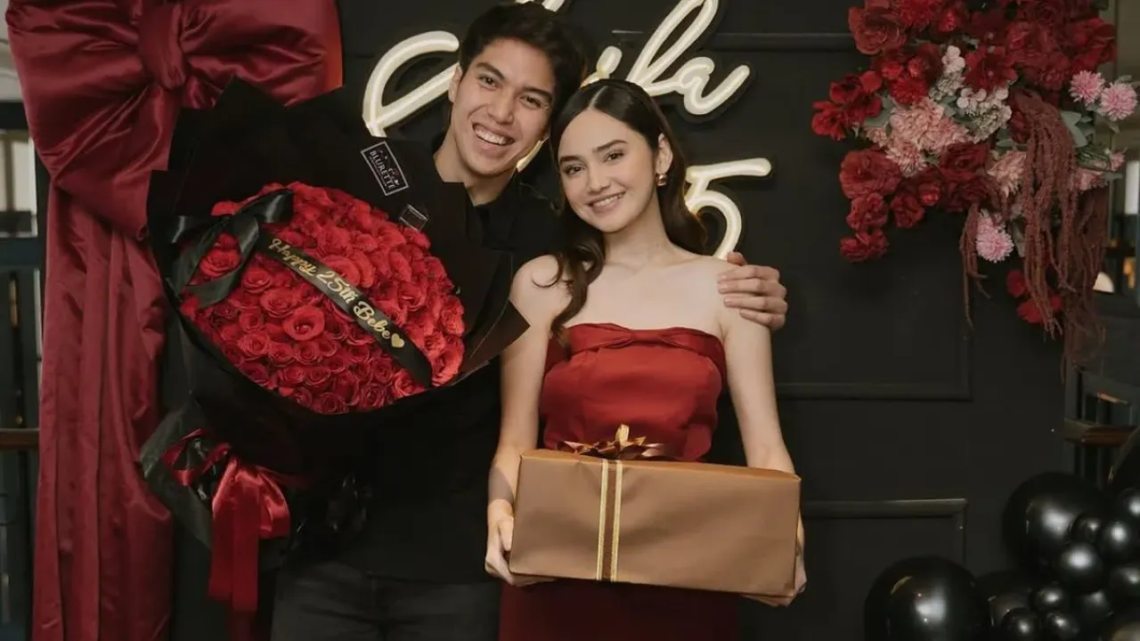 Gaya Syifa Hadju saat Rayakan Ultah ke-25, Elegan dalam Nuansa Merah