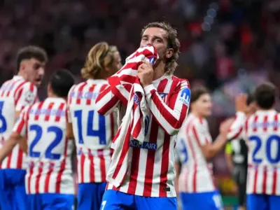 Griezmann reaches 200 goals as Atletico Madrid thrash Eintracht Frankfurt 5-1