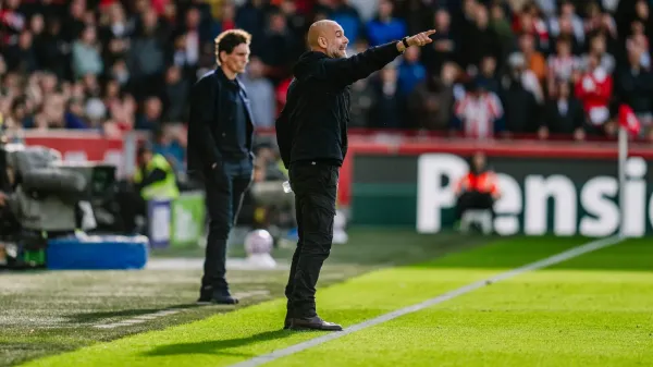 Guardiola Capai Rekor 250 Menit, City Menang Tipis di Brentford (2)