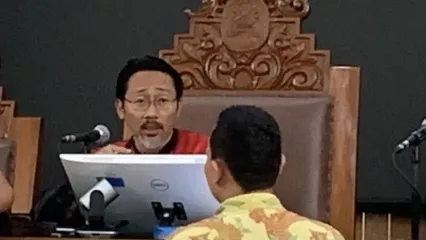 Hakim Tunggal Pengadilan Negeri (PN) Jakarta Selatan, I Ketut Darpawan di ruang utama PN Jakarta Selatan, Jumat (3/10/2025). 