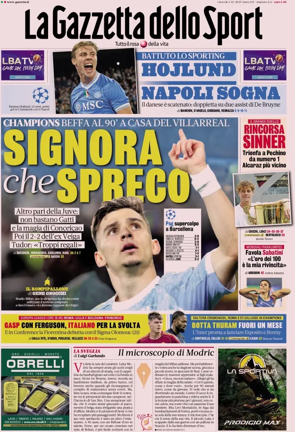 Hojlund Bawa Napoli Menang Dramatis dari Sporting (1)