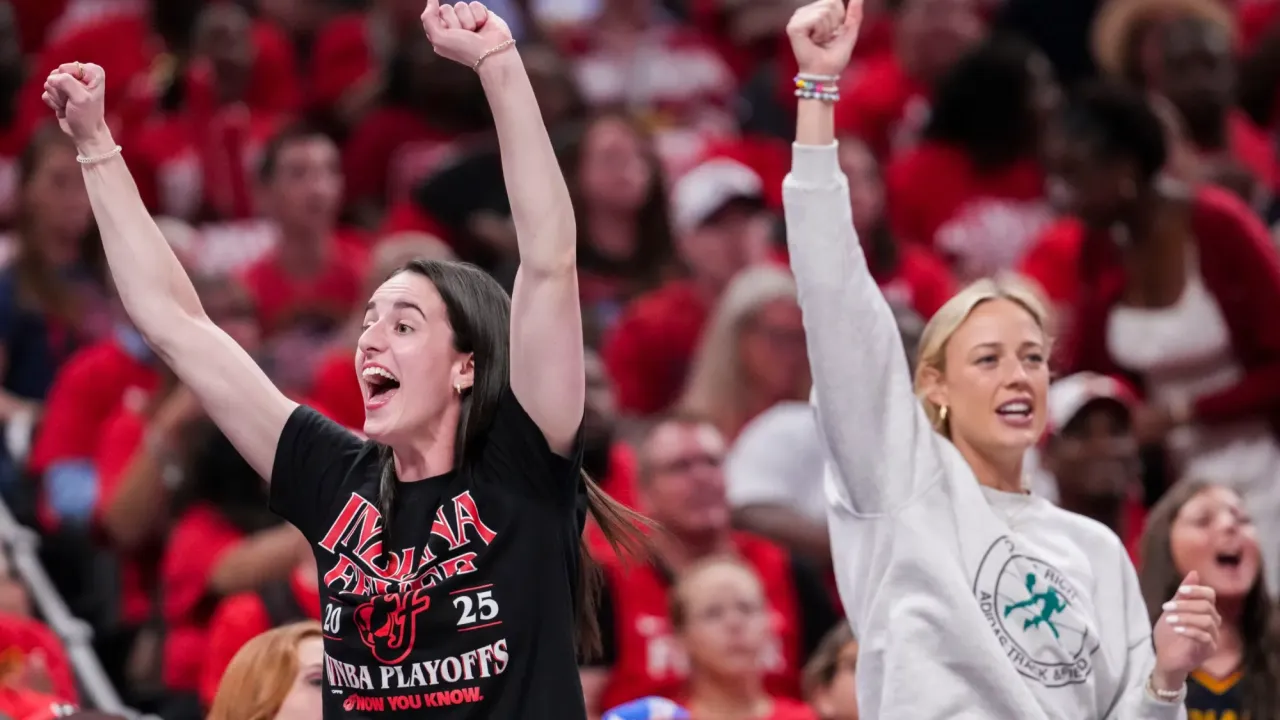 Indiana Fever guard Sophie Cunningham (right) lashed out at WNBA commissioner Cathy Engelbert on Oct. 2, 2025. What did she say?