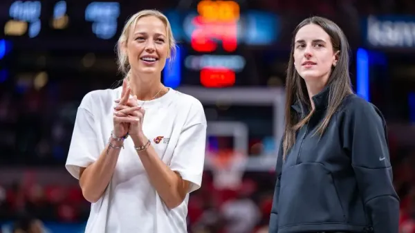 Indiana Fever guards Sophie Cunningham and Caitlin Clark both suffered season-ending injuries in 2025. - Doug McSchooler/AP
